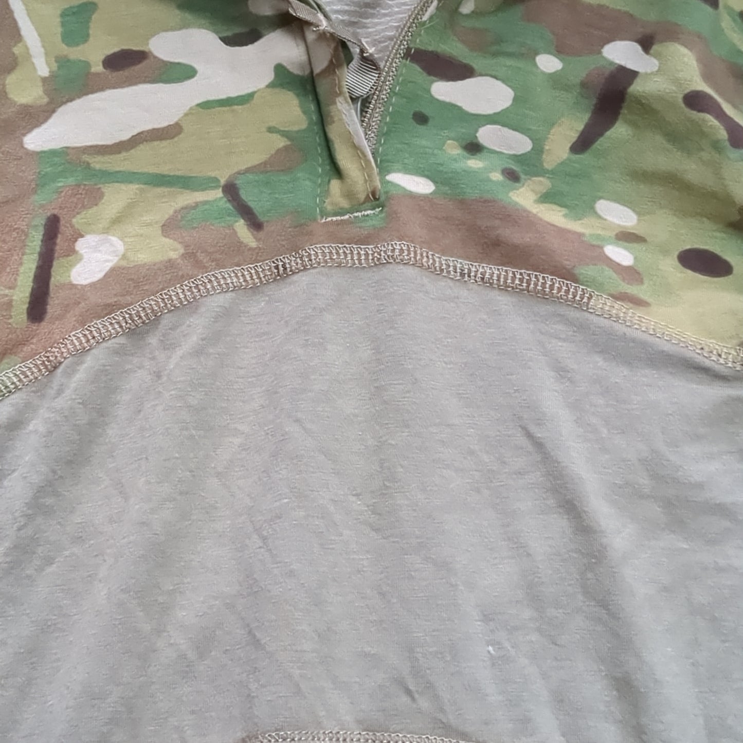 US army xl xtra large 1/4 quarter zip type 2 combat ocp multicam frac top shirt used *fa06-enu04*