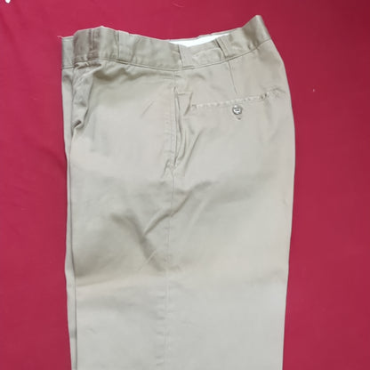 vintage 8.4 oz. cotton type I class 1 khaki trousers 28 x 29 vietnam era used (fa12-enu11)