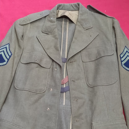 WWII 1941 36 long 36L army wool uniform vintage jacket used *(fa12-enu13*