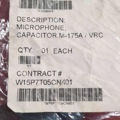 NOS microphone capacitor m-175A / vrc, nsn: 5965-01-516-1236  (COM2-enu16)