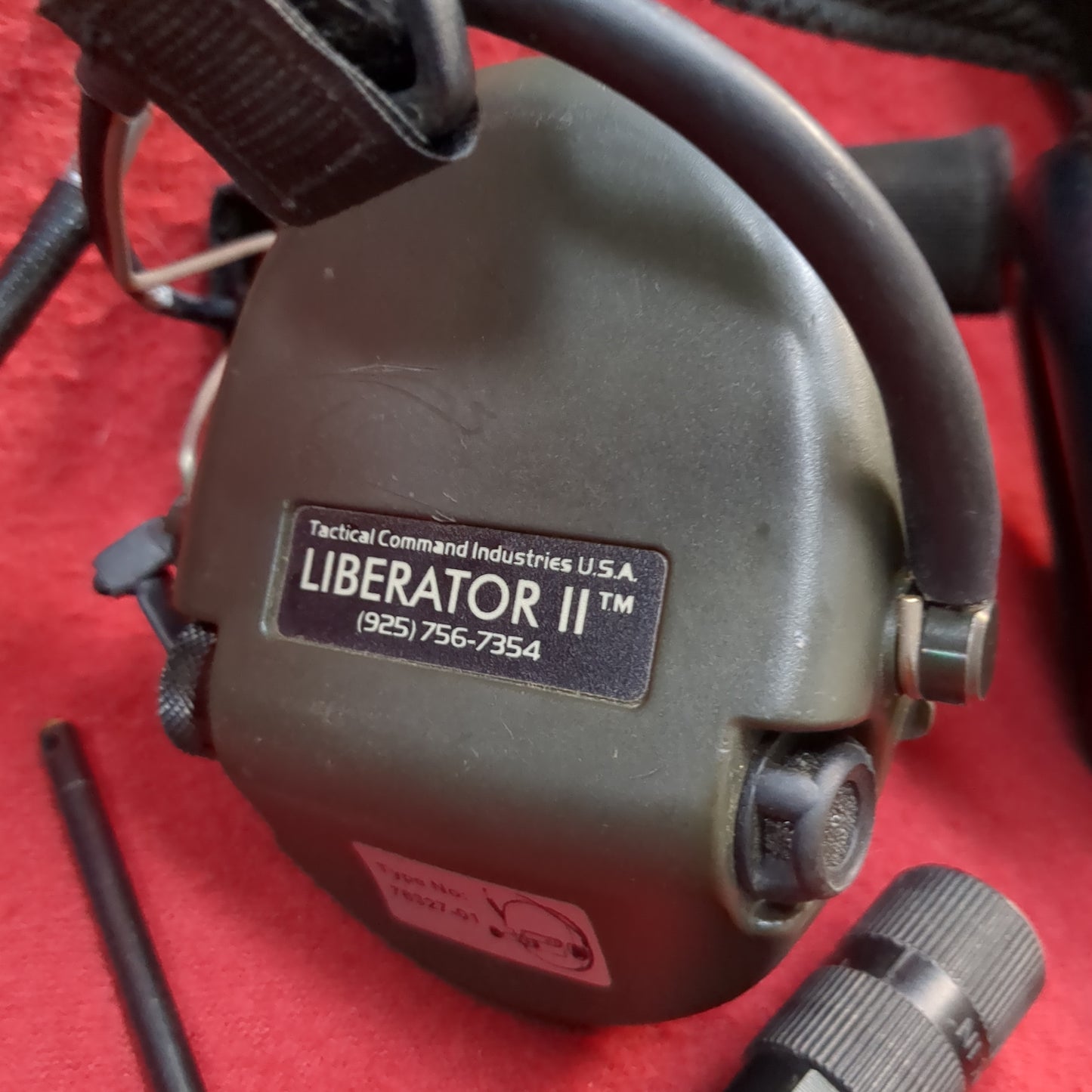 TCI Liberator II Digital Tactical Headset w/ ptt 76327-02 used (COM1-enu43)