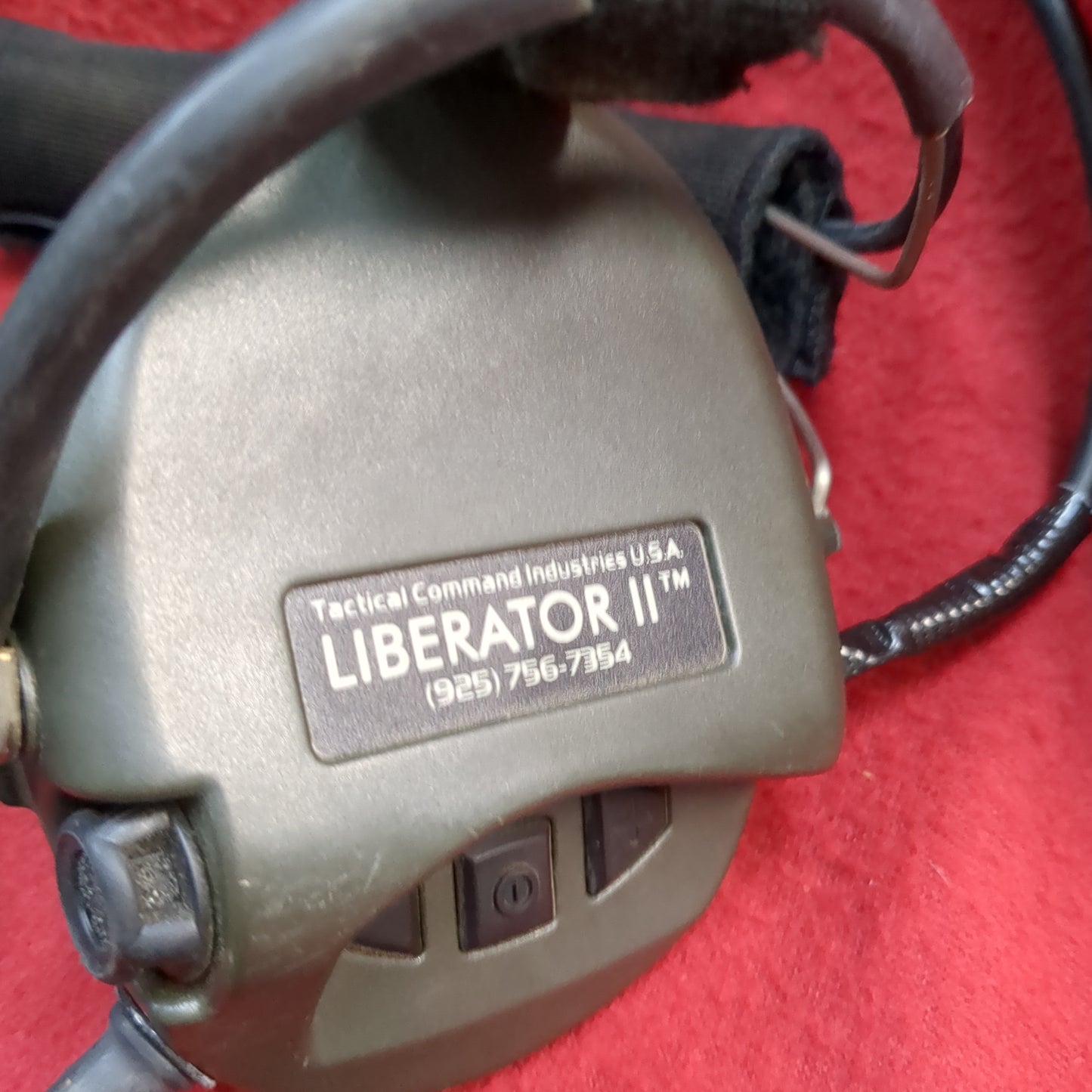 TCI Liberator II Digital Tactical Headset w/ ptt 76327-02 used (COM1-enu43)