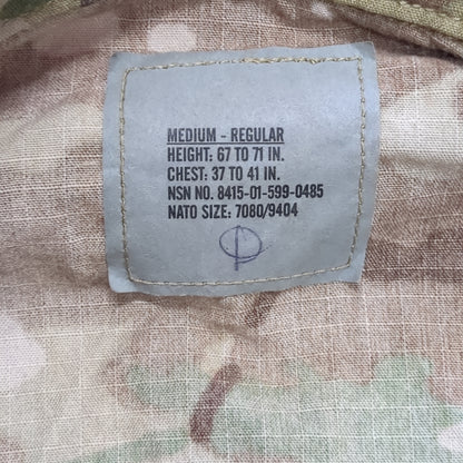 NOS us army medium regular multicam flame resistant frac uniform top shirt (OCP4- fa16-enu61)