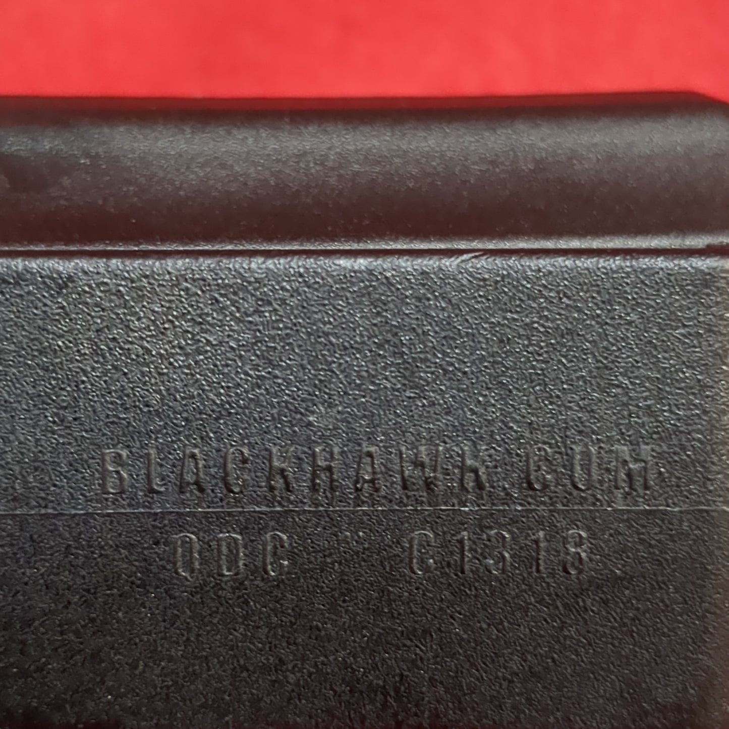 Blackhawk single quick draw mag holder single stack 9mm used (hc04-enu68)