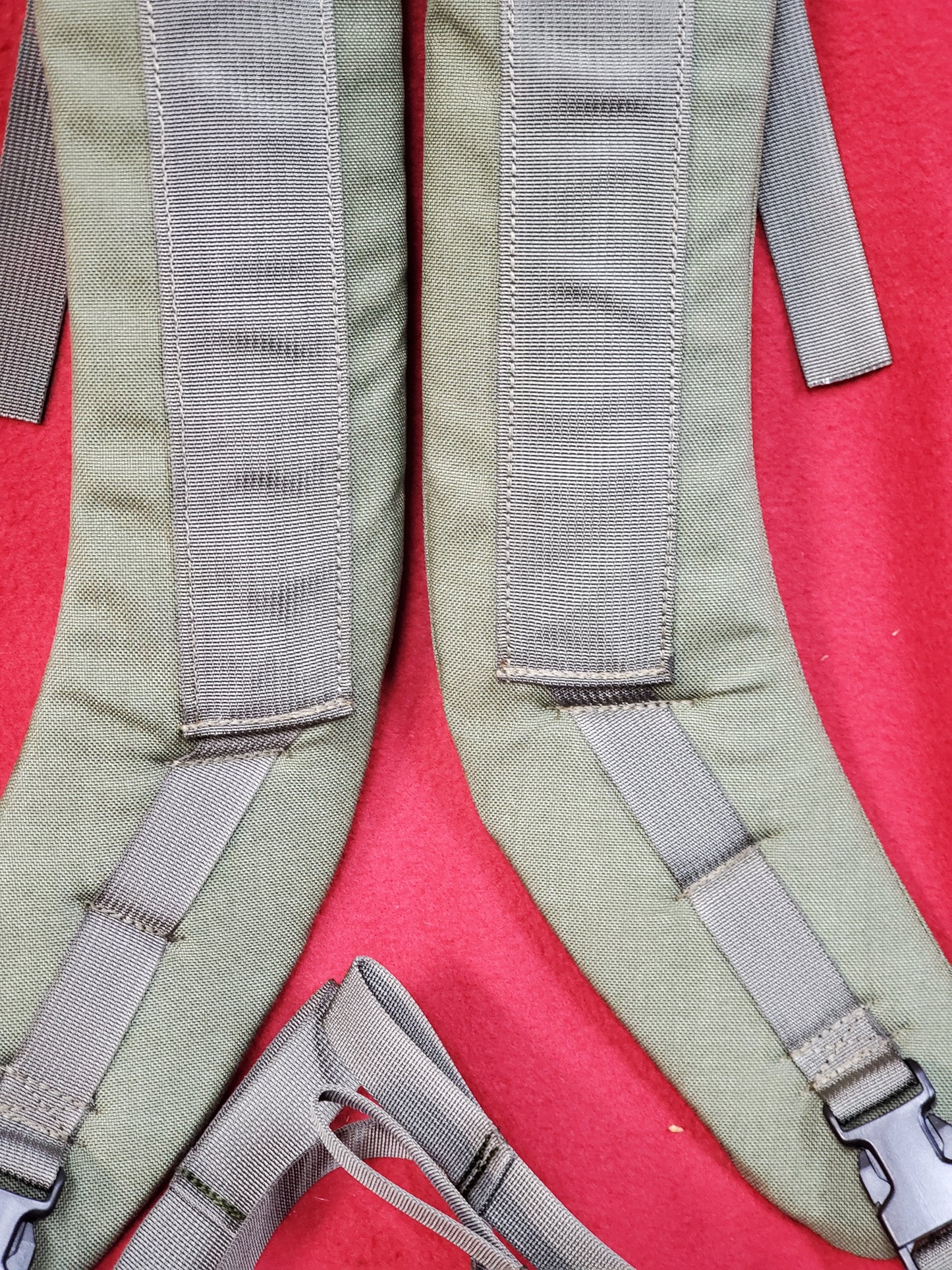 SET of OD LC-3 Wide Alice Malice Pack Shoulder Straps Olive Drab (OD LC-3W)