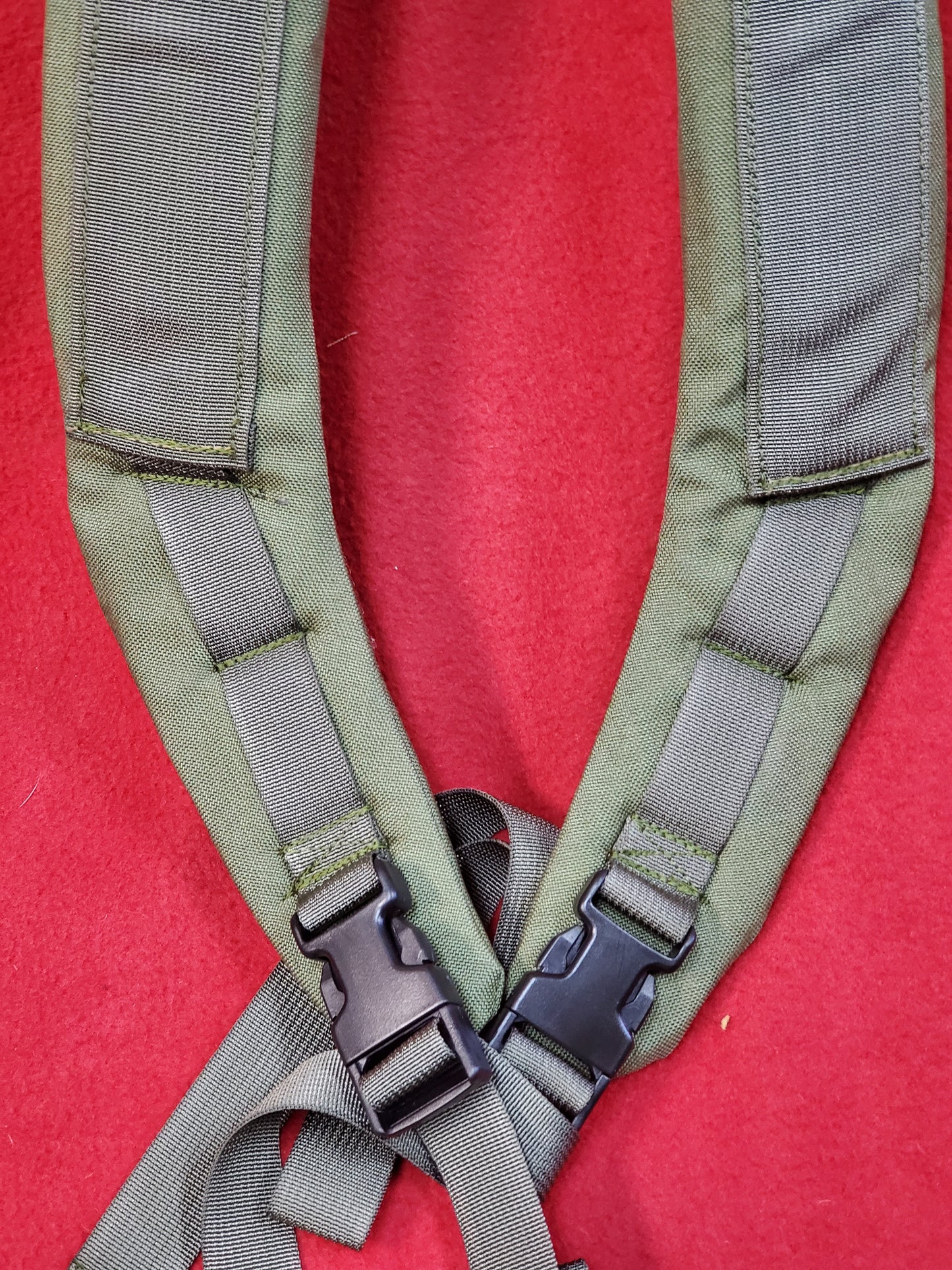 SET of OD LC-3 Narrow Alice Malice Pack Shoulder Straps Olive Drab (OD LC-3N)