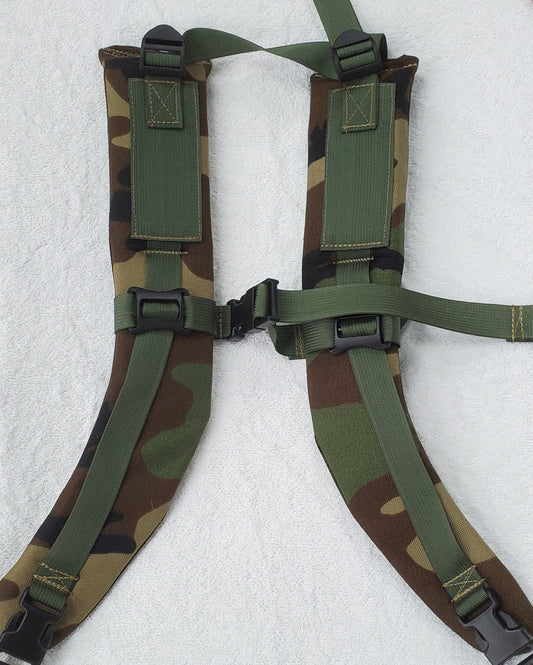 SET of God's Plaid LC-3 Alice Malice Pack Shoulder Straps BDU Woodland (WD/OD LC-3)