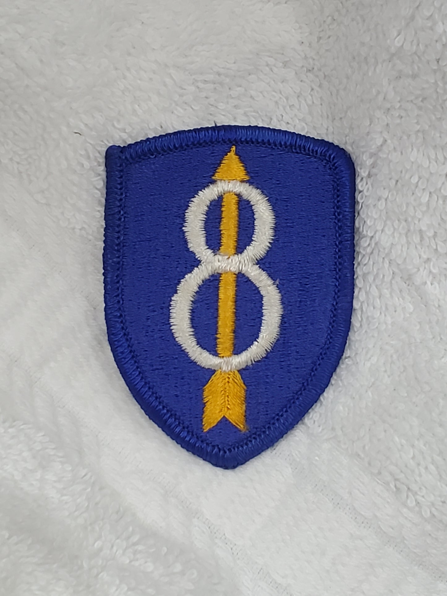 US Army 8th Infantry Division Patch Sew on Patch Color (bu08-8id)