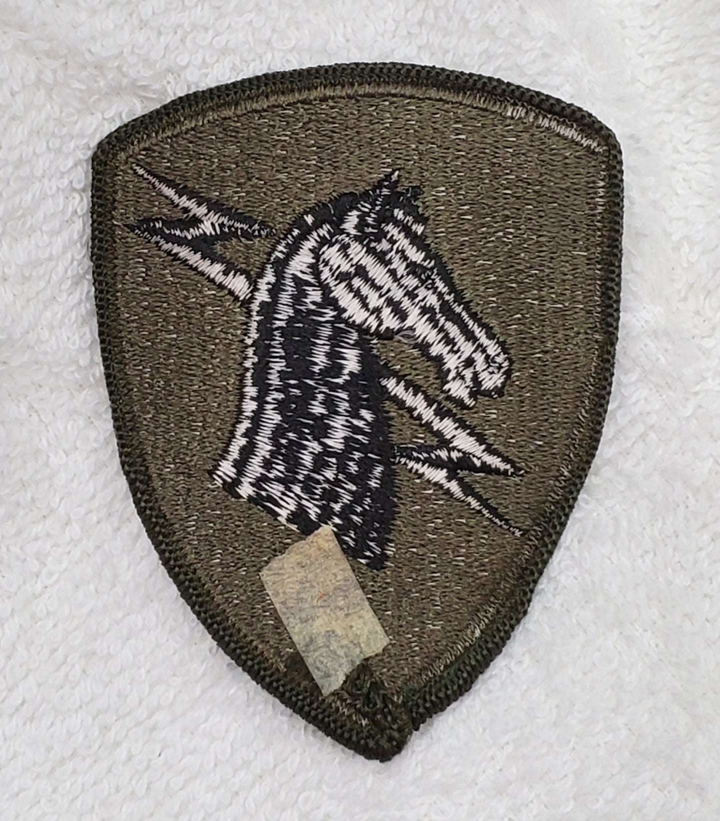 US Army 1st PSYOPS Command Subdued Patch Sew On OD Black (bu09-1PSY)