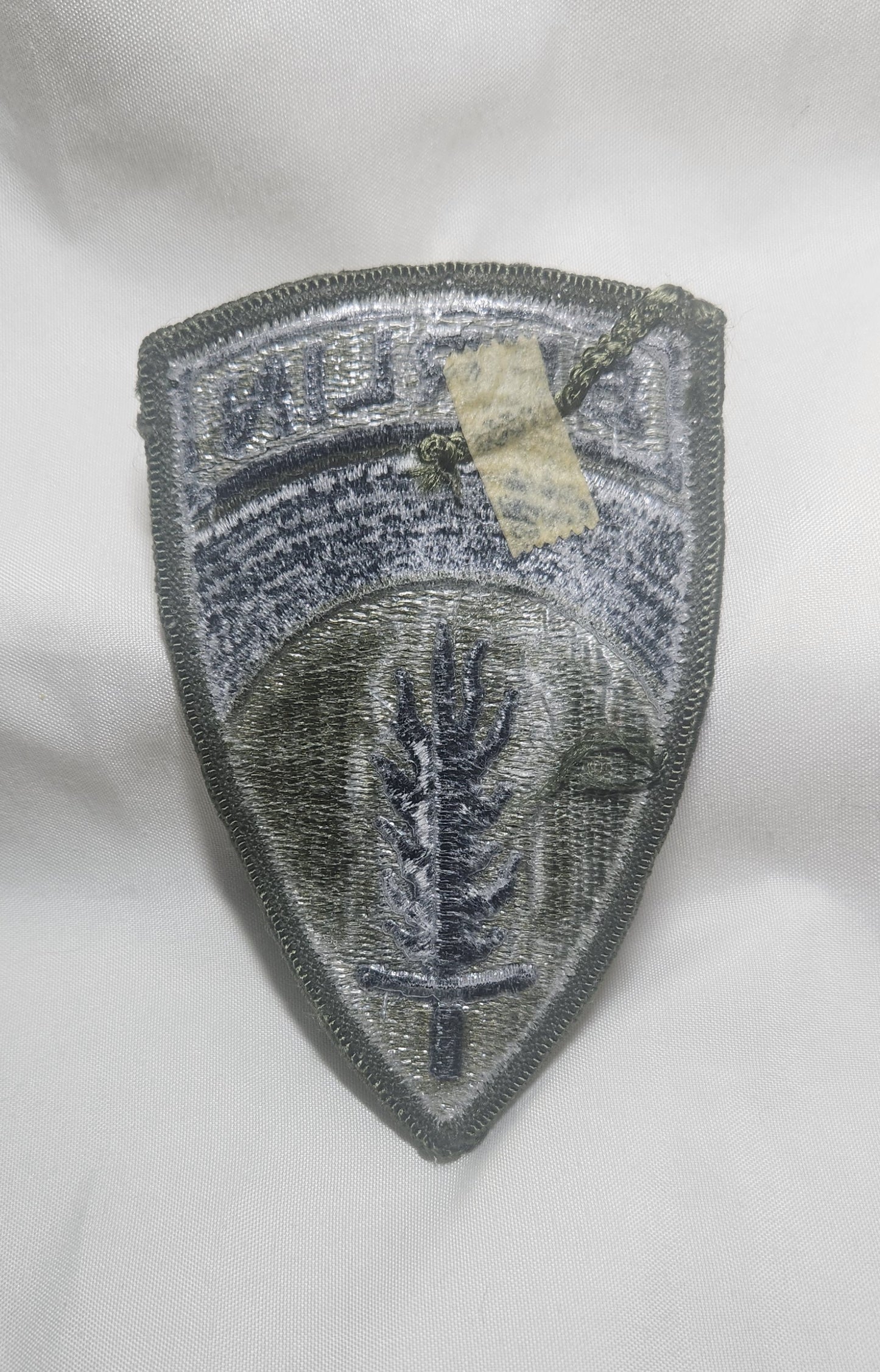 US Army European Command Berlin Command Patch Sew on Patch Subdued OD Black (bu10-ECB)