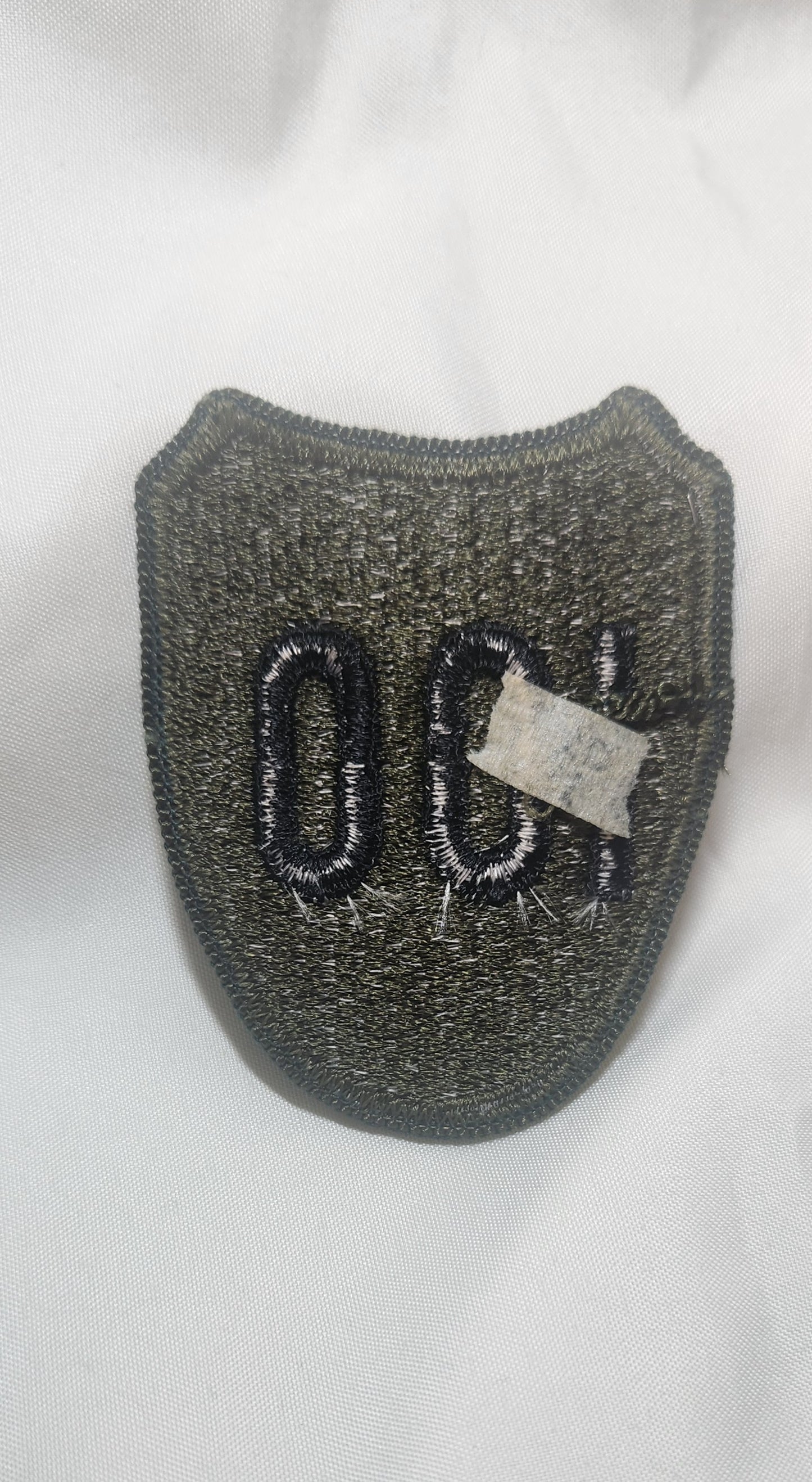 US Army 100th Infantry Division Patch Sew on Patch Subdued OD Black (bu10-100th)