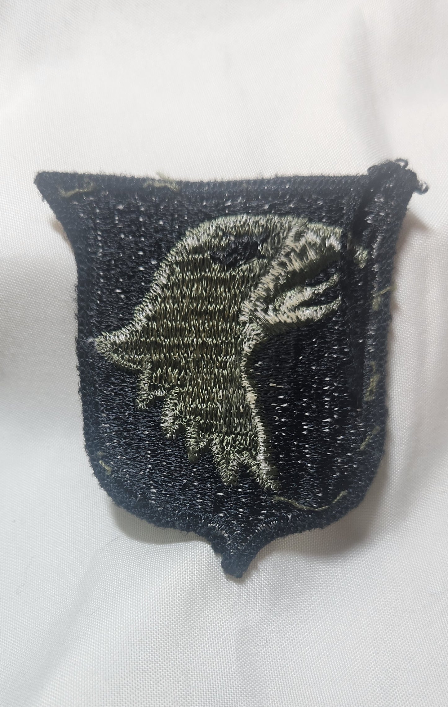 US Army 101ST AIRBORNE Division Patch Sew on Patch Subdued OD Black (bu10-101ST)