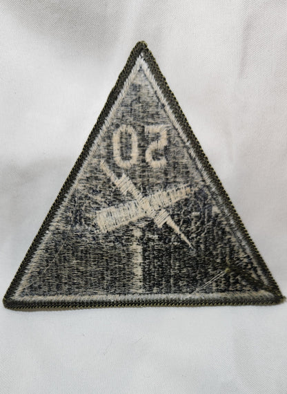 US Army 50th Armored Division Patch Sew on Patch Subdued OD Black (bu10-50th)