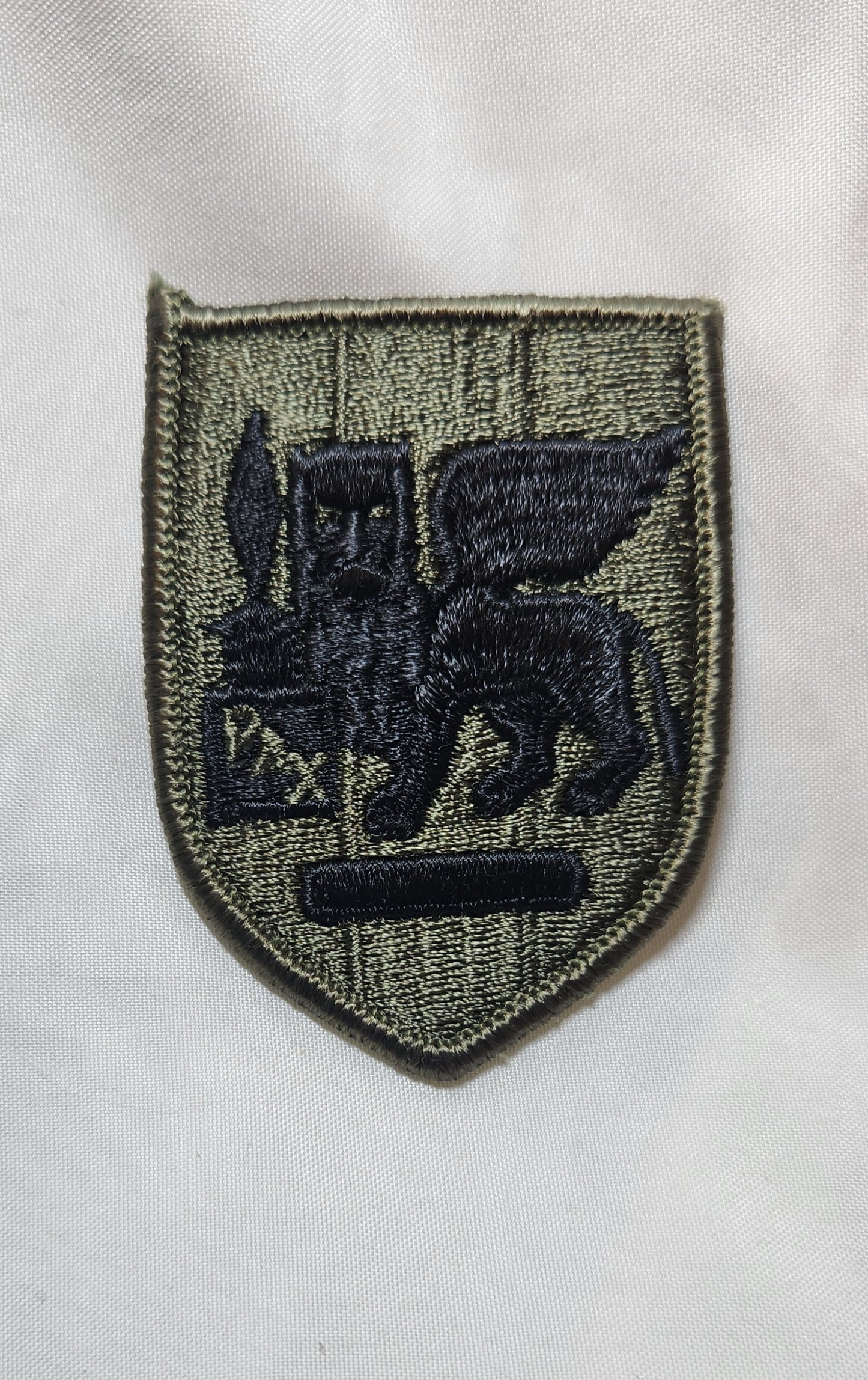 US Army SETAF Patch Sew on Patch Subdued OD Black (bu10-SETAF)