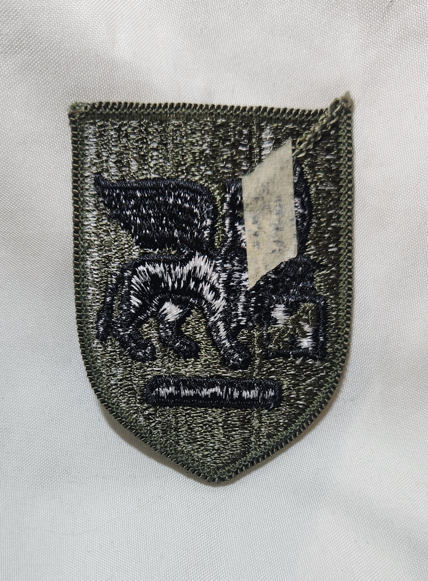 US Army SETAF Patch Sew on Patch Subdued OD Black (bu10-SETAF)