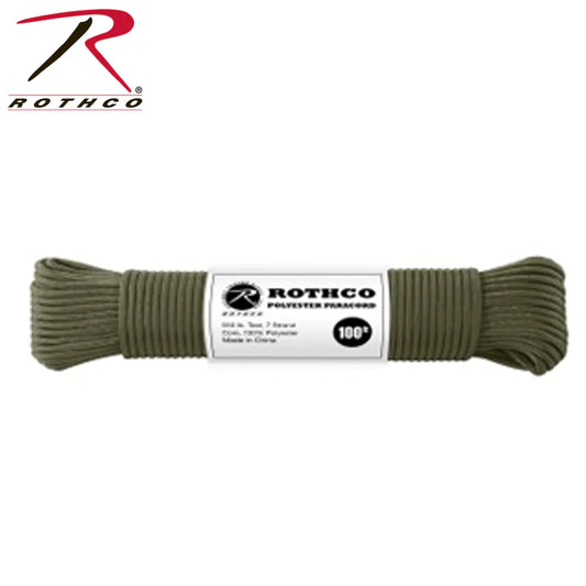 Coy 100' 550lb Type III Paracord Coyote 100ft Rothco (gtt)