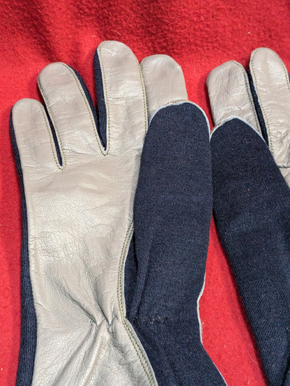 NOS nomex military pilot, aviation, flight, tactical gloves navy blue (40cr- cb2-enu74)