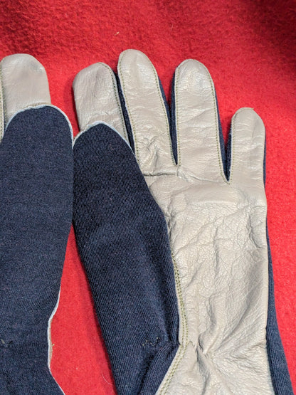 NOS nomex military pilot, aviation, flight, tactical gloves navy blue (40cr- cb2-enu74)