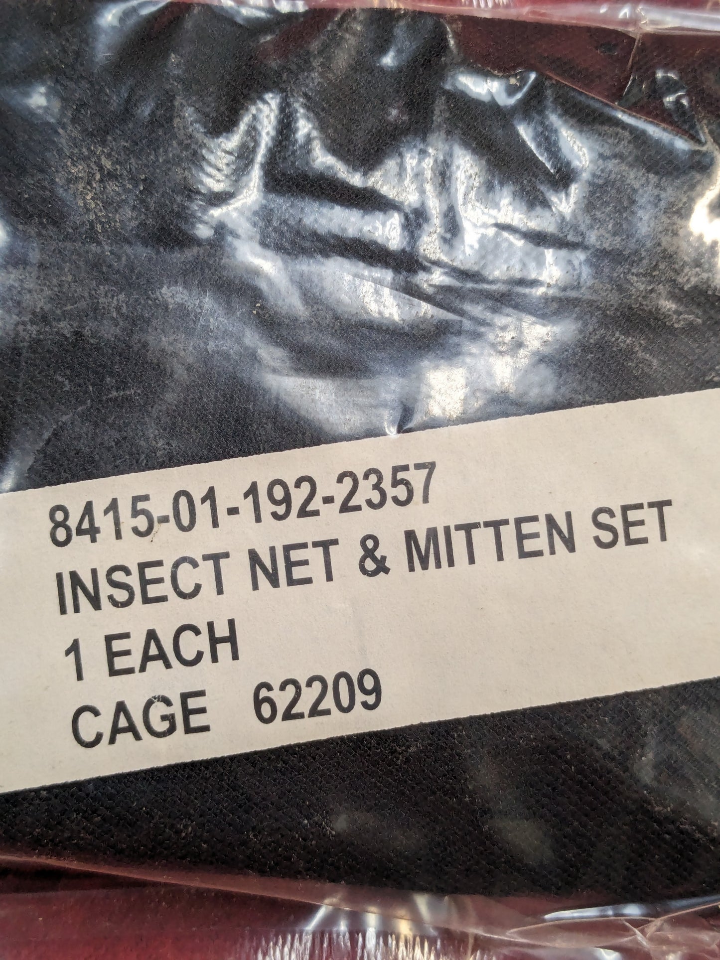 nos insect net and mitten set protector nsn: 8415-01-192-2357 (06cc-enu84)