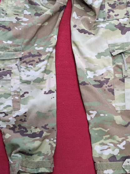 Us army flight pants combat aircrew uniform multicam used (fa19-enu98)