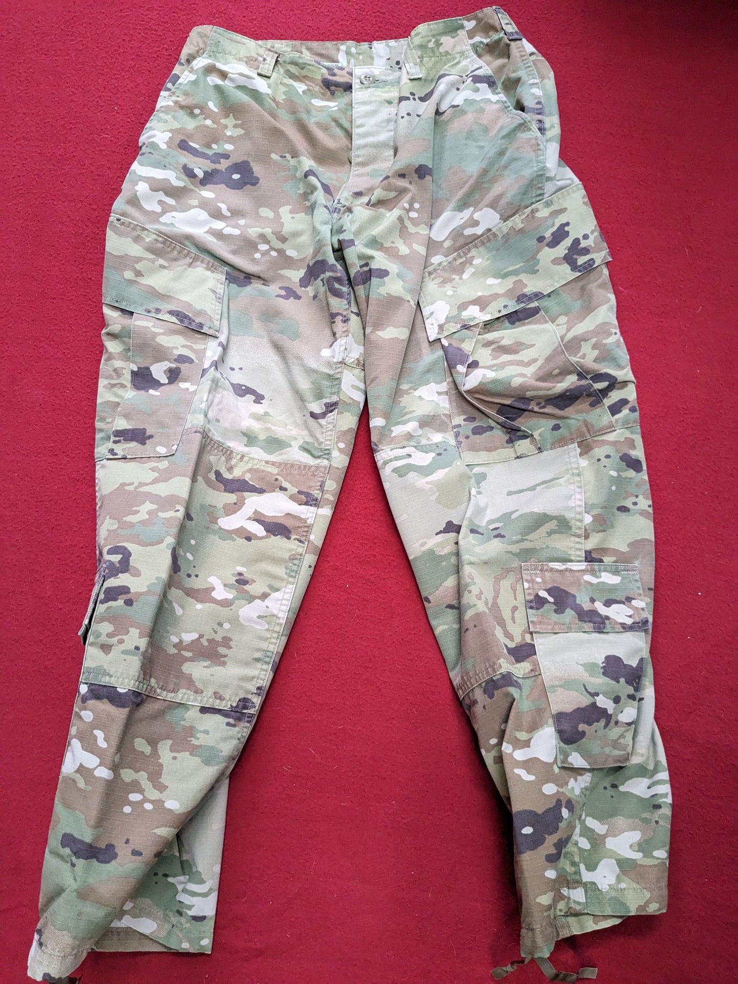 SET of us army medium short traditional ocp uniform top pants air force used (ec11-enu102)