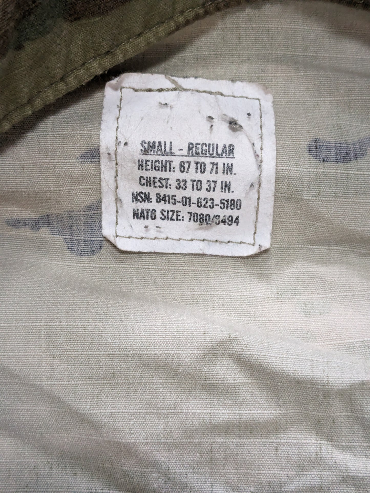 SET of us army small regular traditional ocp uniform top pants air force (ec11-enu105)