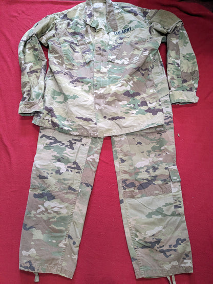 SET of us army small regular traditional ocp uniform top pants air force used (ocp12- ea08-enu114)