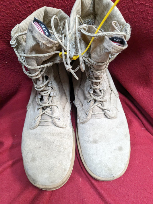 US army altima 6xw xtra wide combat boots 499 tan used (061508)