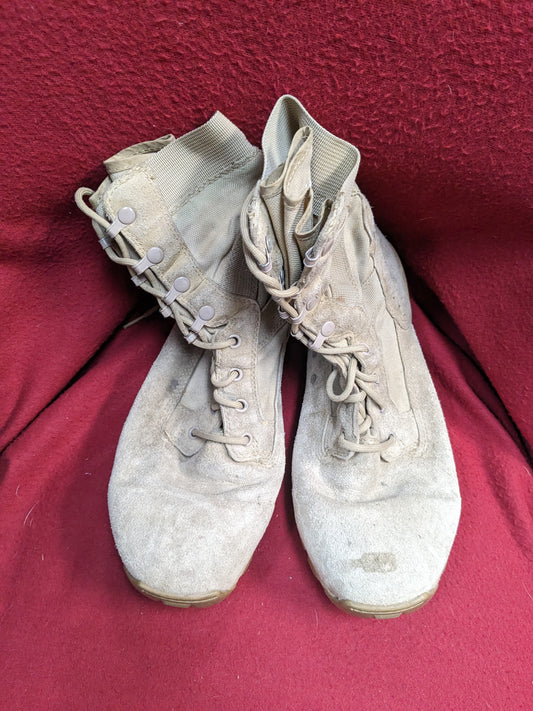 US army tactical research 10r regular combat boots 499 tan used (061509)