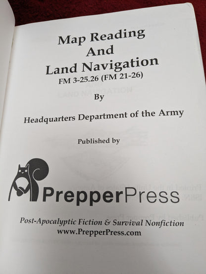 Map Reading And Land Navigation FM 3-25.26 used (Box19)