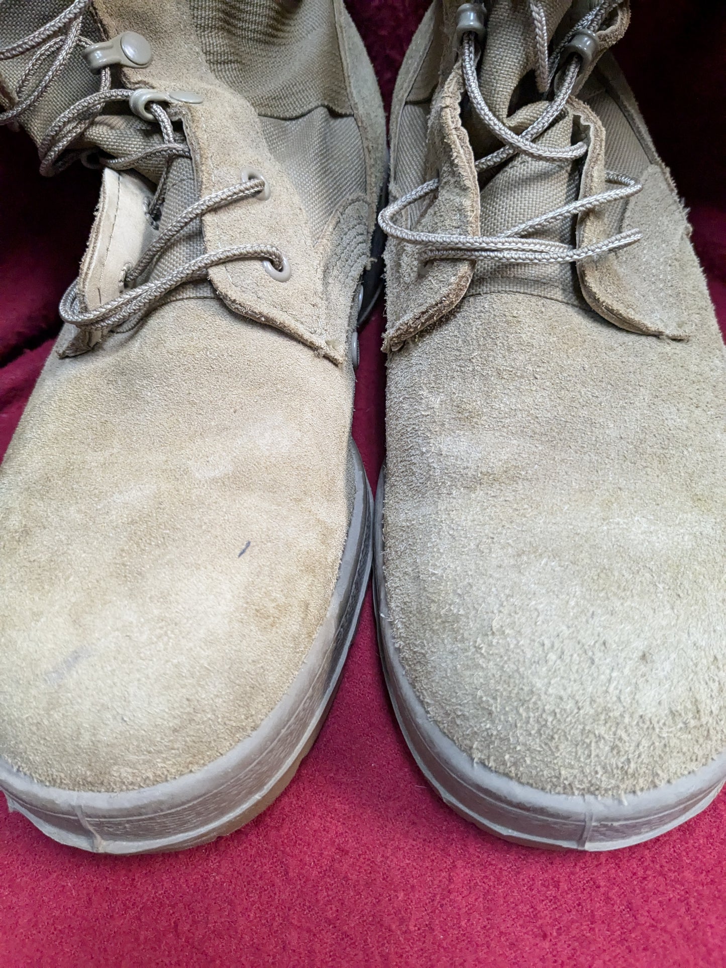 McRae US Army 9.5  Hot Weather Combat Boots Coyote 499 Tan Used (hc02-enu137)