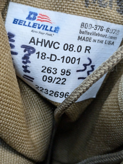 BELLEVILLE 8 Regular AHWC Tan Boots used (b#2-enu138)