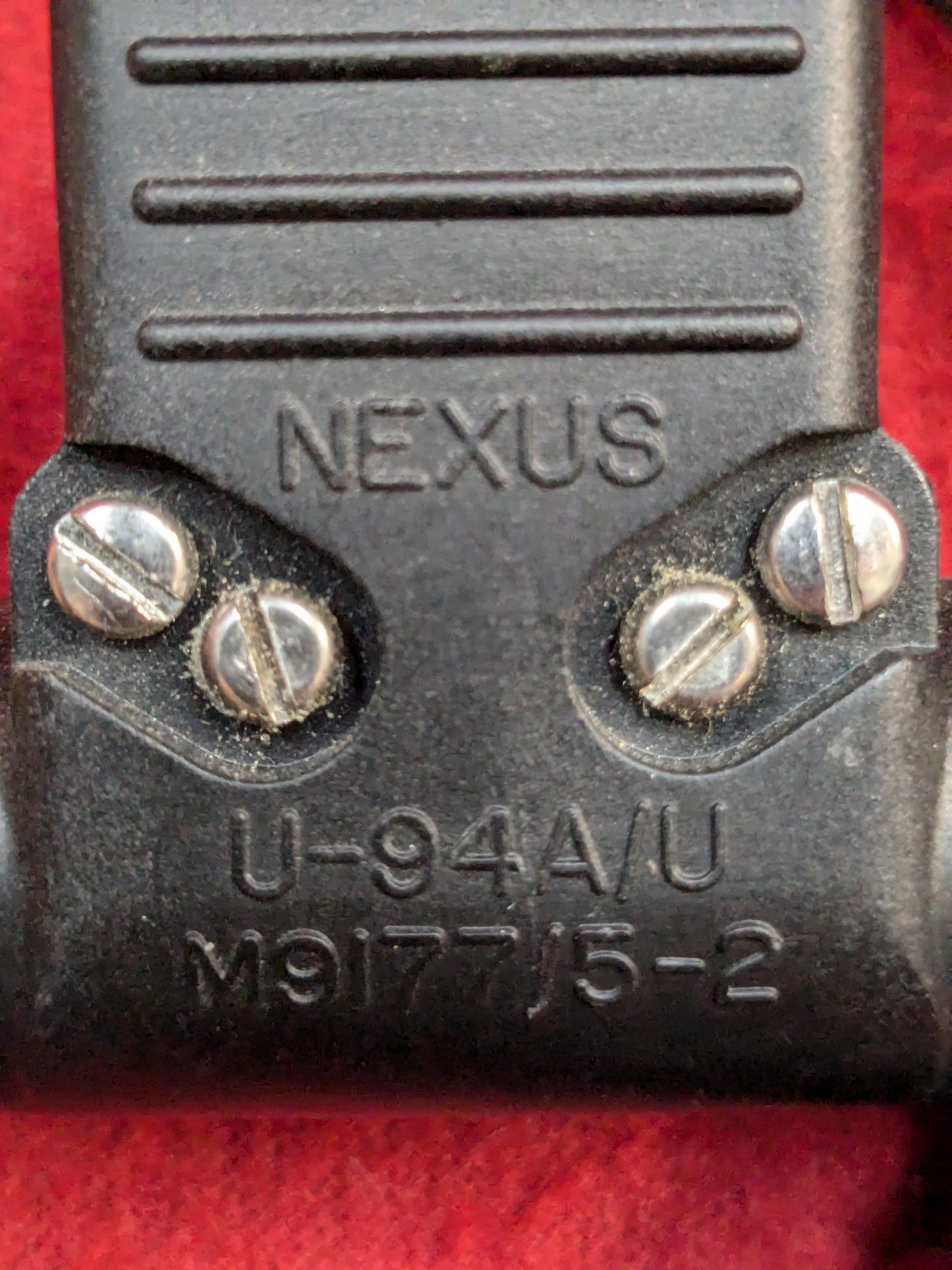 MSA Nexus Push to Talk PTT M9177/5-2 U-94A/U MSA PRC Good Condition (com2-enu150)