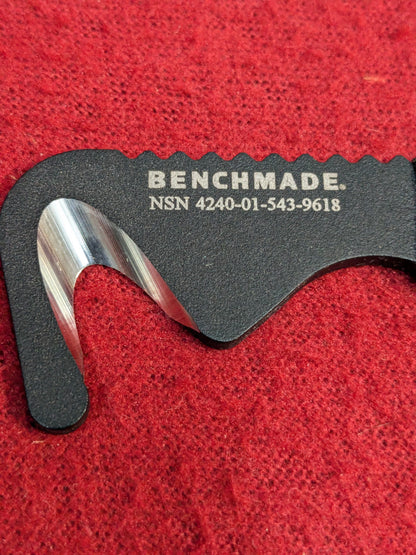 NOS benchmade seatbelt strap cutter with clips & pouch (ifak-enu160)