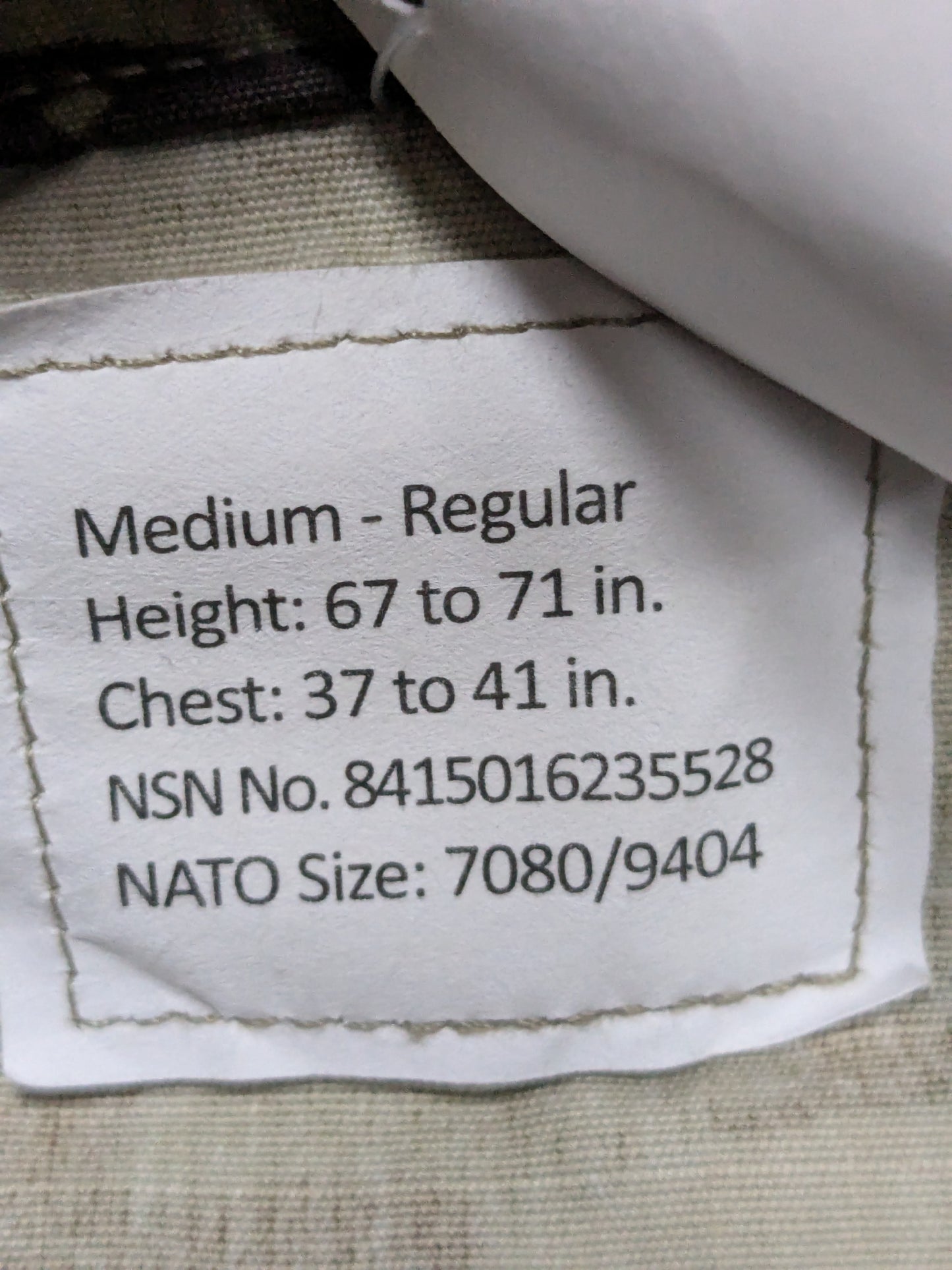 NWT US Army Medium Regular Top Bottoms Multicam Frac (ec12-GUA30)