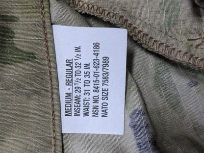 NWT US Army Medium Regular Top Bottoms Multicam Frac (ec12-GUA30)