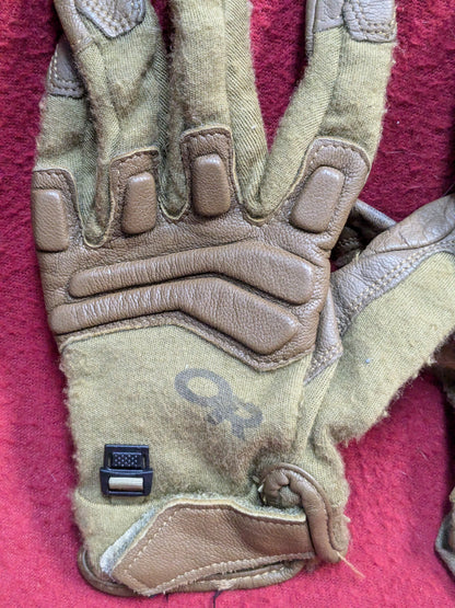 Outdoor Research Firemark Sensor Gloves - USA  Coyote Medium  Used (40cr- cb2-ENU197)