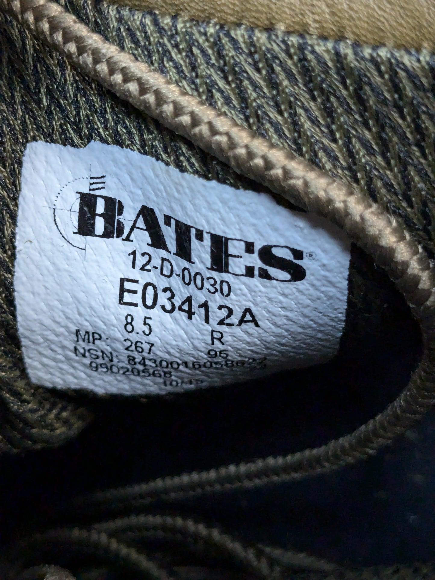 NWT US Army Bates 8.5 R E03412A Gore-tex Deployment Mountain Combat Boots Temperate Weather (b#-YLU01)