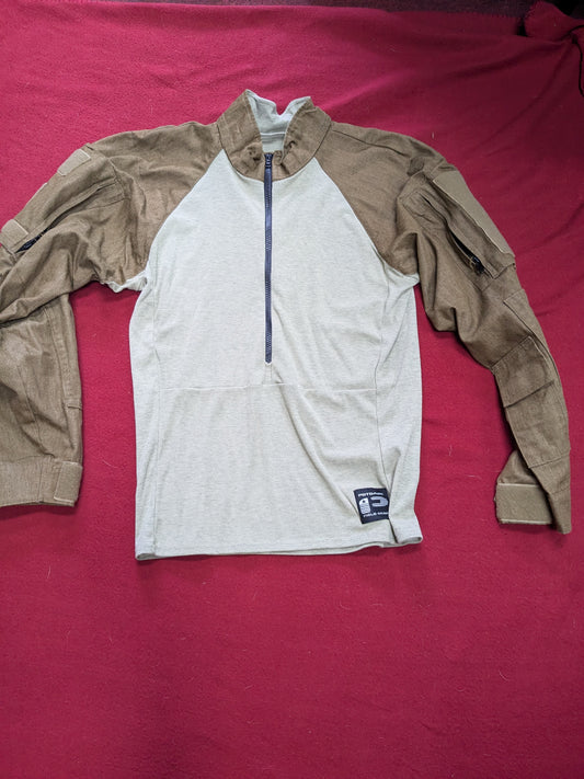 NOS Potomac Field Gear Combat Shirt Medium Coyote 1/2 Half Zip  (aa11-YLU12)