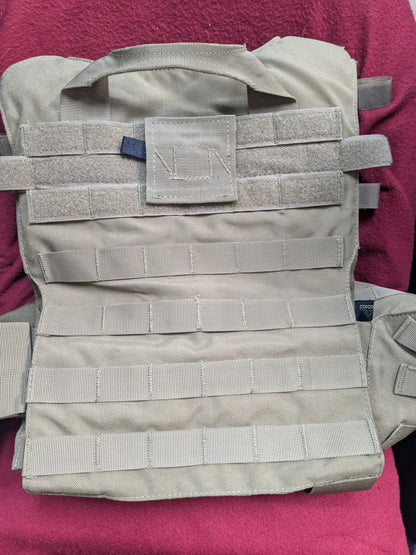 Condor MOPC001 Modular Operator Plate Carrier Jacket Tan Used (eb10-LU29)