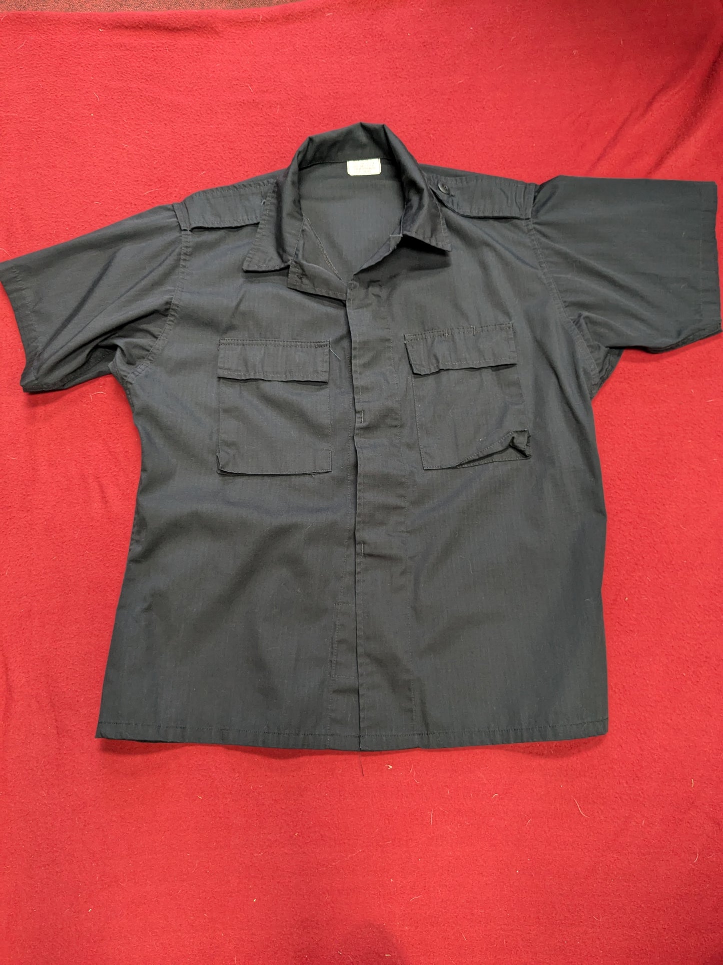 BDU Tactical Navy Magnum Short Sleeve Shirt Medium Regular Excellent Condition *aa11-YLU30*