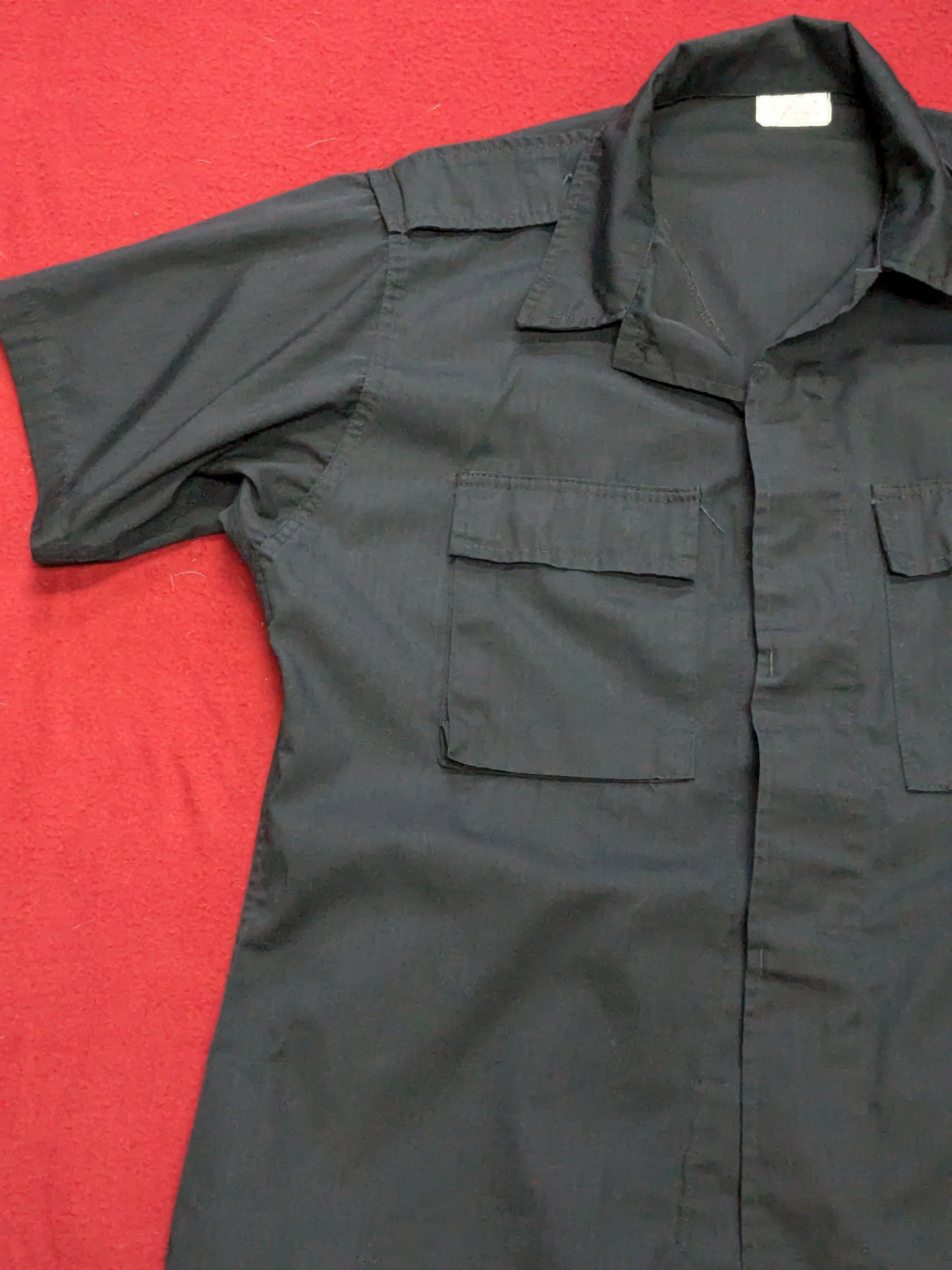 BDU Tactical Navy Magnum Short Sleeve Shirt Medium Regular Excellent Condition *aa11-YLU30*