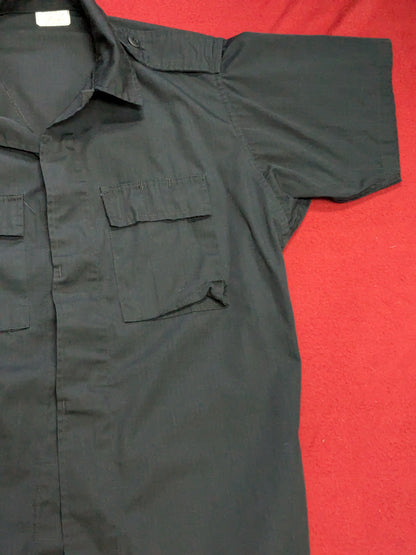 BDU Tactical Navy Magnum Short Sleeve Shirt Medium Regular Excellent Condition *aa11-YLU30*