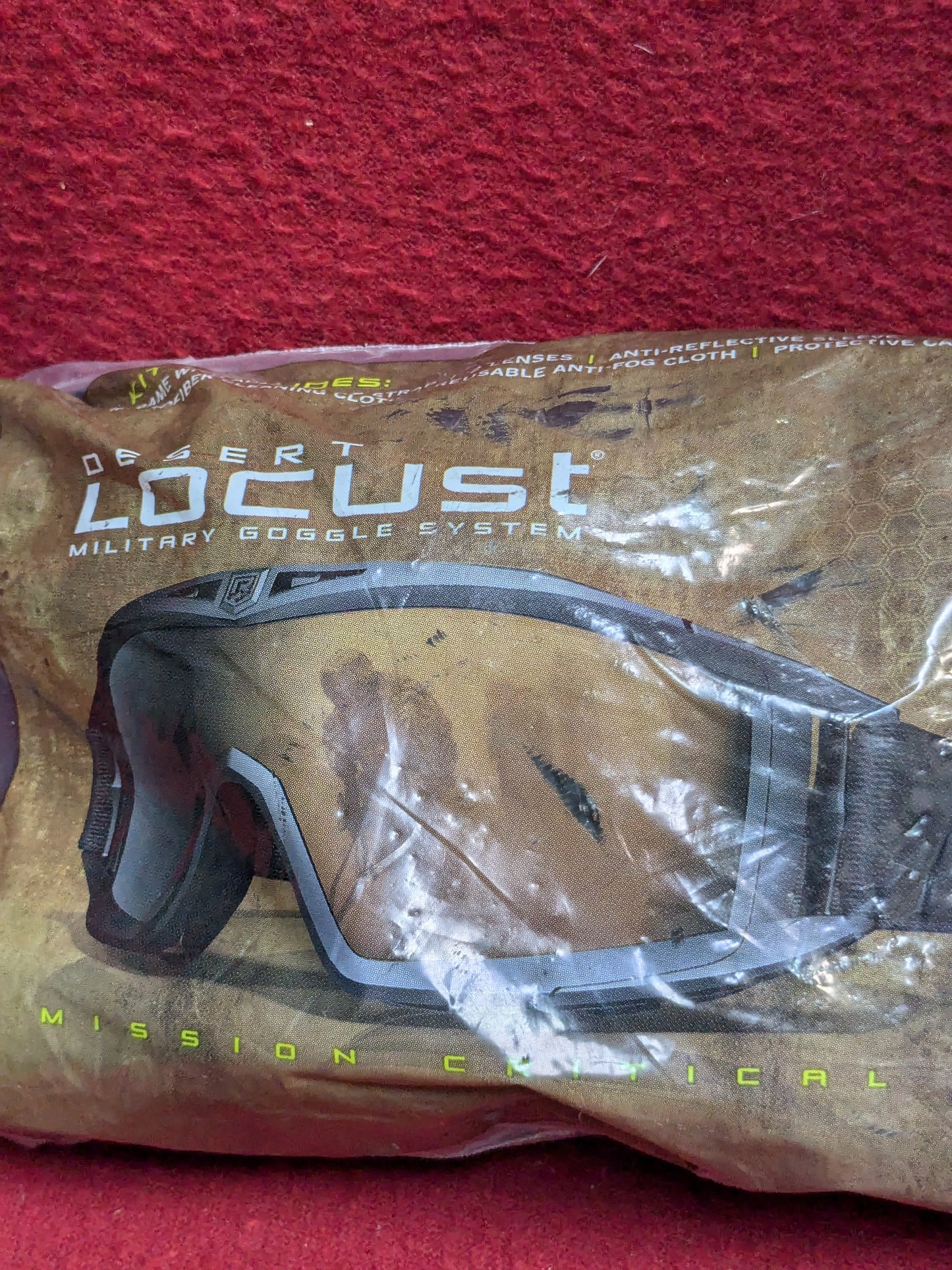 NOS US Army Revision Desert Locust Goggles (cl ab01-YLU36)