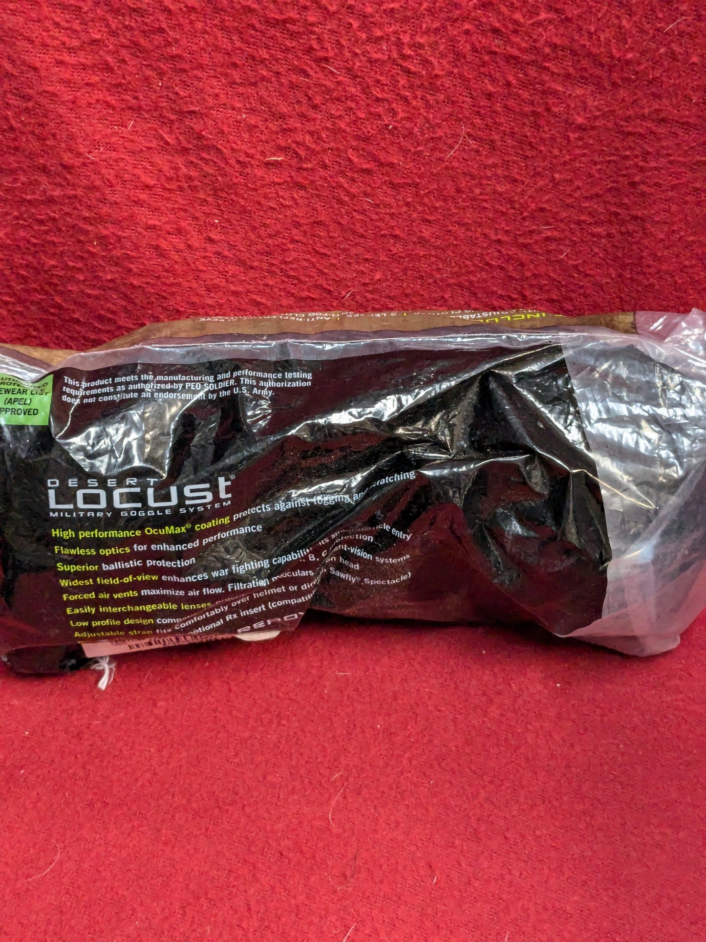 NOS US Army Revision Desert Locust Goggles (cl ab01-YLU36)