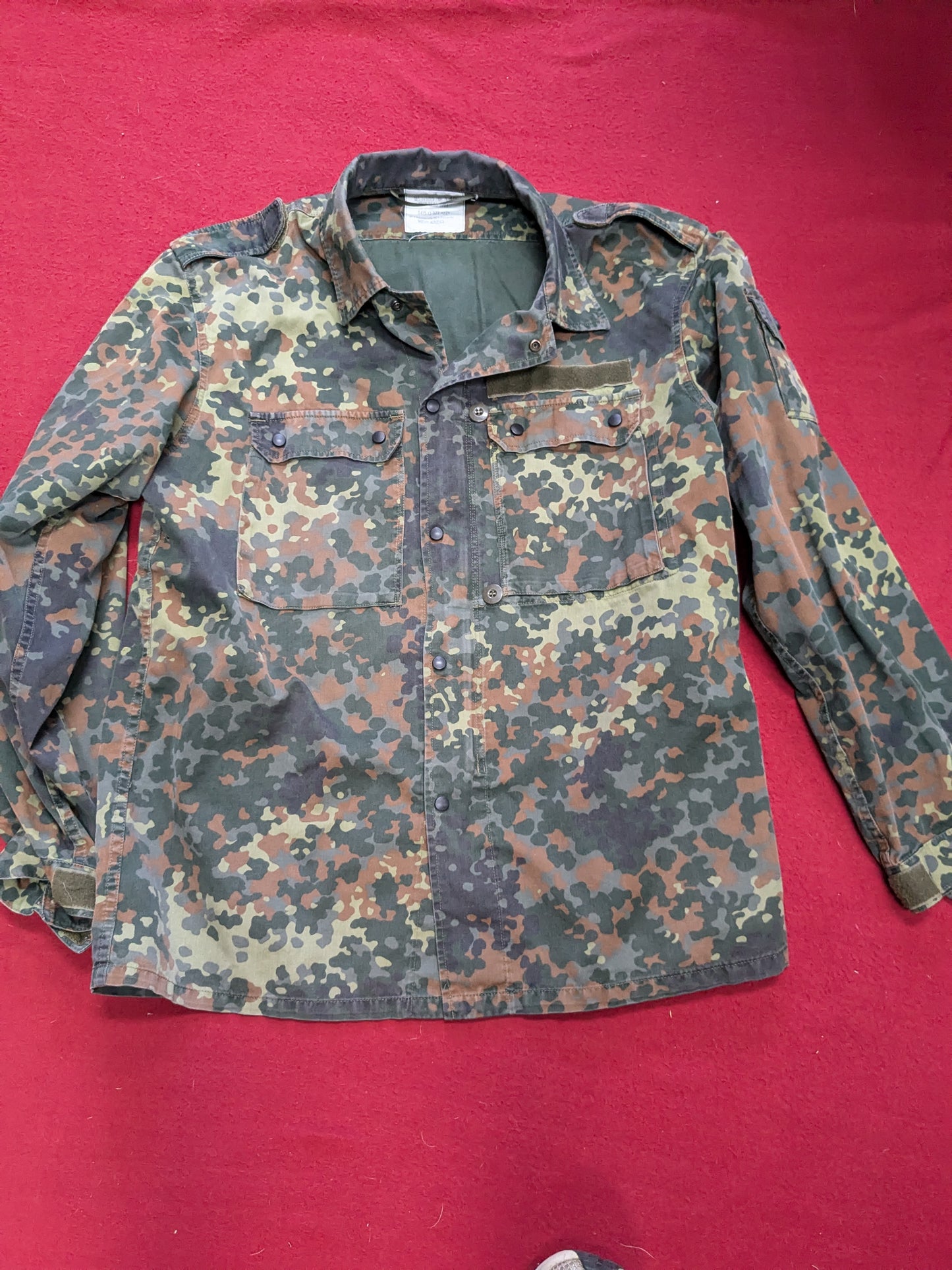 German Flecktarn Field Shirt Used (aa11-YLU42)