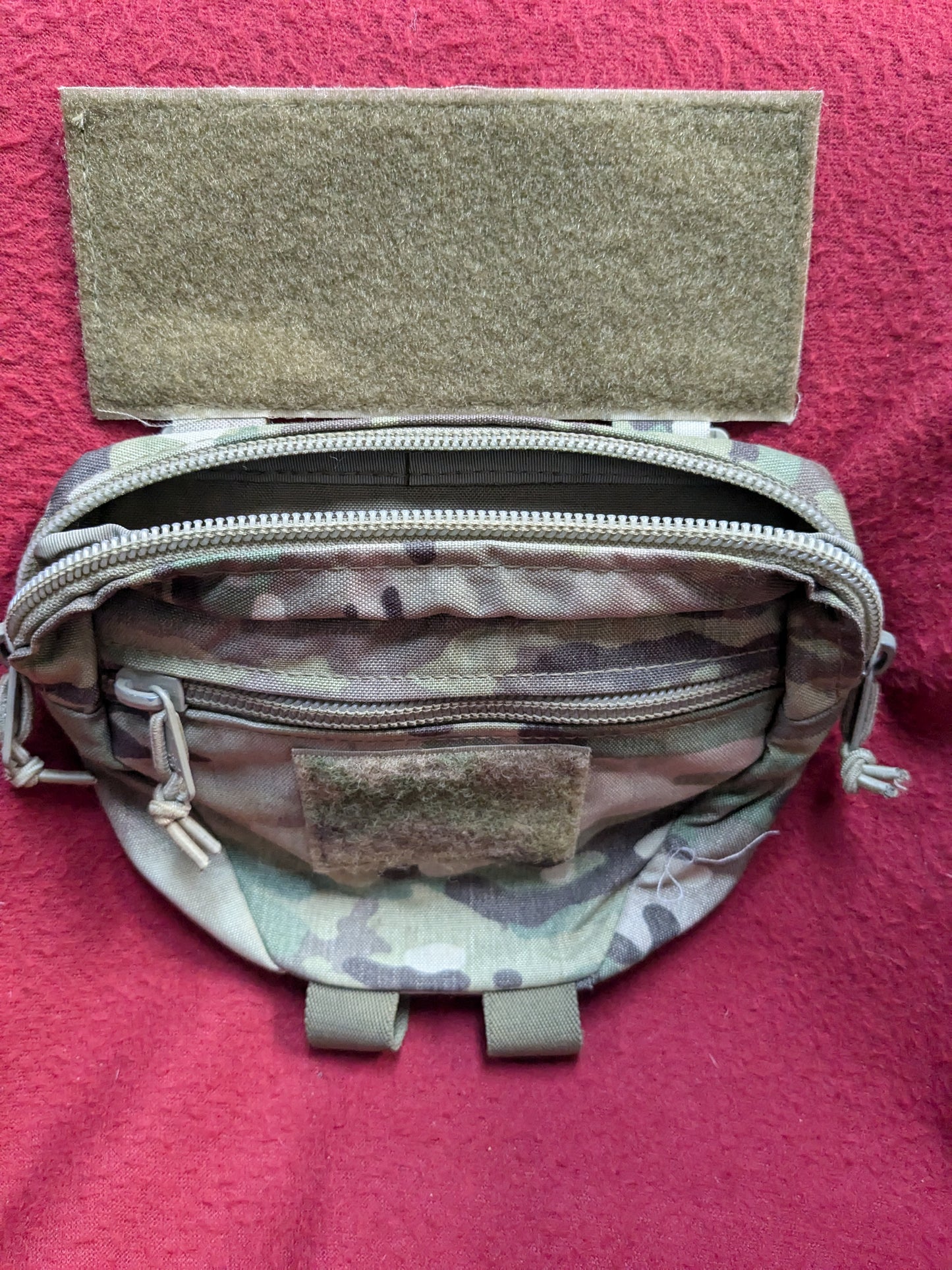 Tactical Drop Pouch Molle Admin/Utility Hook & Loop Carrying Kit Used (31cr-YLU46)