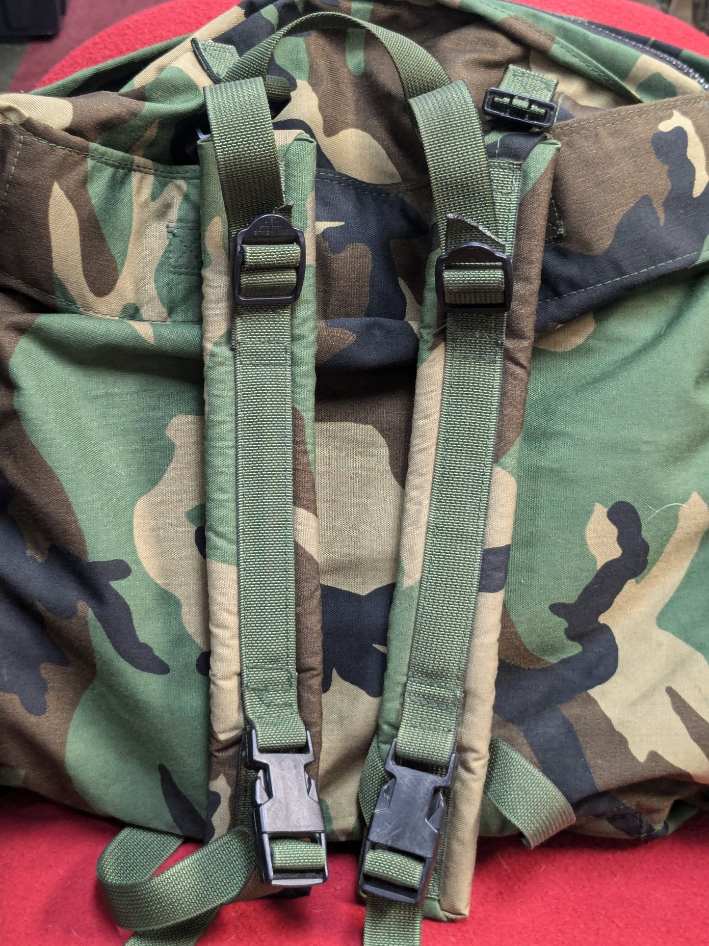 USGI Combat Patrol Pack BDU Woodland Used *bag2-YLU54*