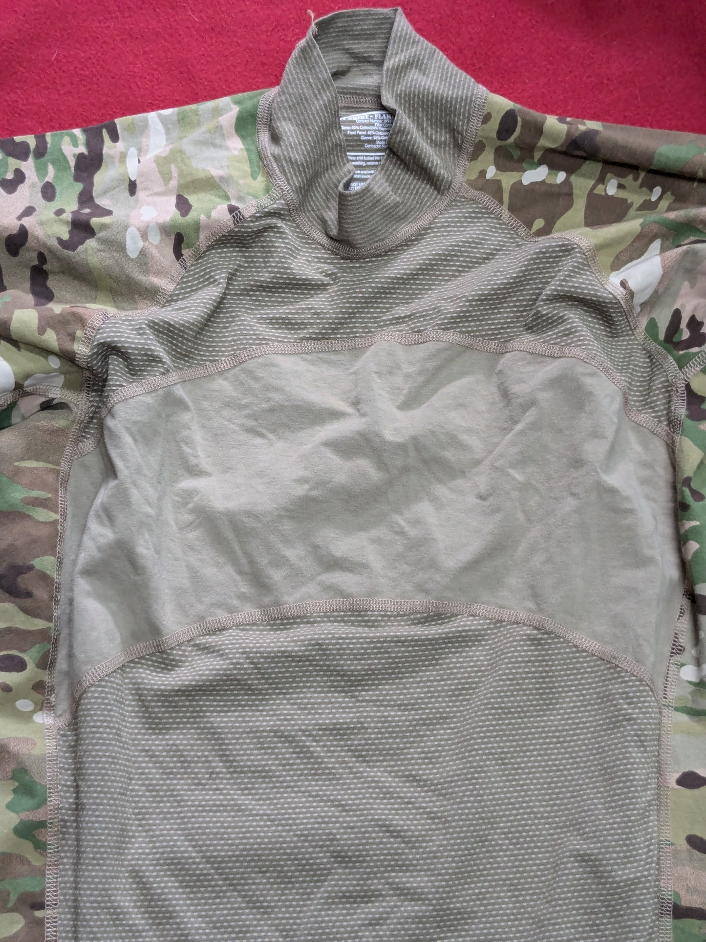 US Army XL Xtra Large Type 1 Combat OCP Multicam FRAC Top Shirt (cso- fa10-YLU68)