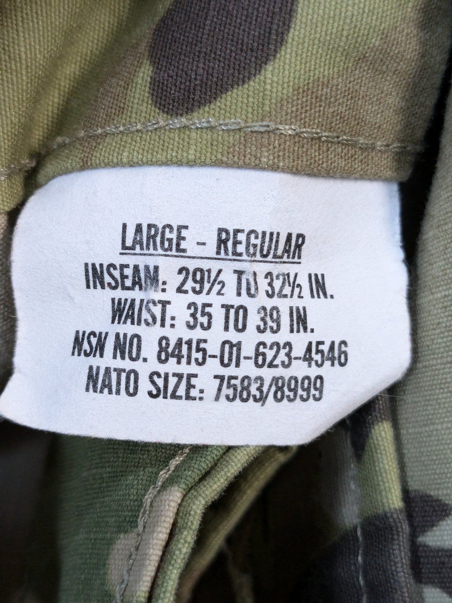 US Army LARGE REGULAR Traditional OCP Uniform Pants Air Force Used (ec13-YLU128)